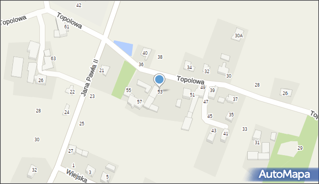 Kobielice, Topolowa, 53, mapa Kobielice