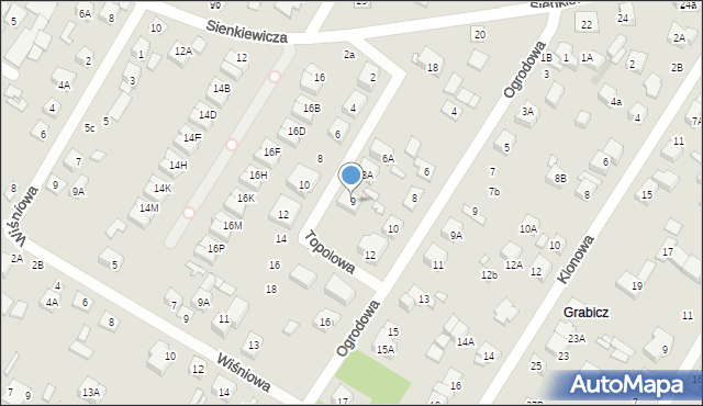 Kobyłka, Topolowa, 9, mapa Kobyłka