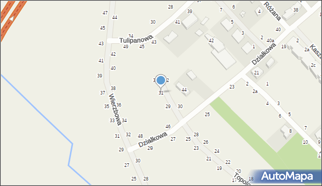 Kobylniki, Topolowa, 31, mapa Kobylniki