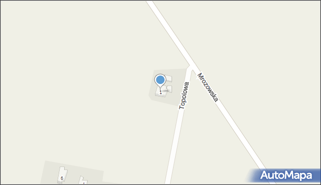 Kokorzyce, Topolowa, 1, mapa Kokorzyce