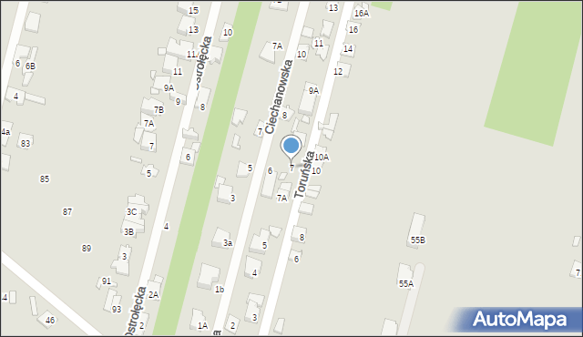 Konstancin-Jeziorna, Toruńska, 7, mapa Konstancin-Jeziorna