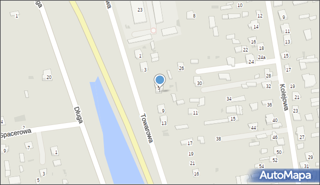 Kosów Lacki, Towarowa, 7, mapa Kosów Lacki