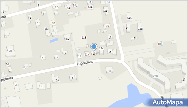 Koziegłowy, Topolowa, 13, mapa Koziegłowy