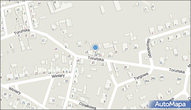 Krajenka, Toruńska, 19, mapa Krajenka