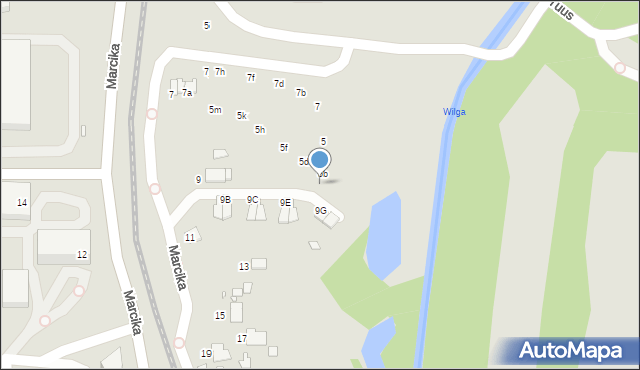 Kraków, Totus Tuus, 5c, mapa Krakowa