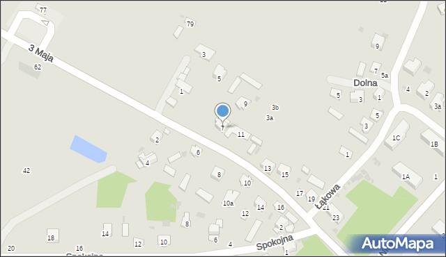 Krasnobród, Tomaszowska, 7, mapa Krasnobród