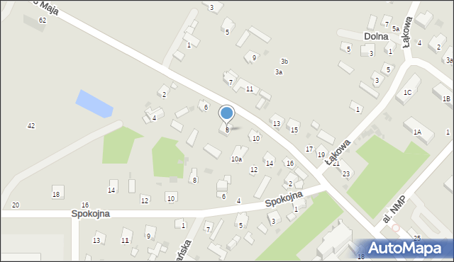 Krasnobród, Tomaszowska, 8, mapa Krasnobród