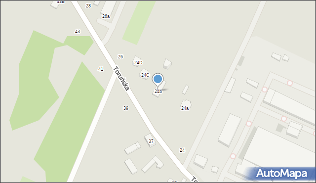 Kutno, Toruńska, 24b, mapa Kutno