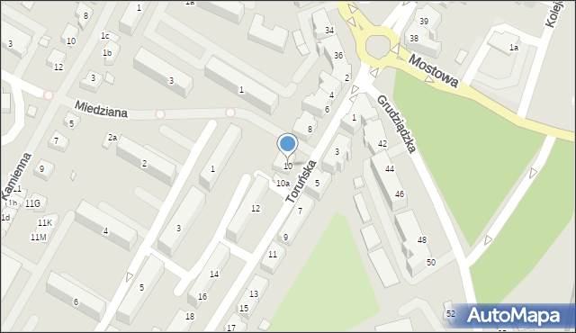 Kwidzyn, Toruńska, 10, mapa Kwidzyn