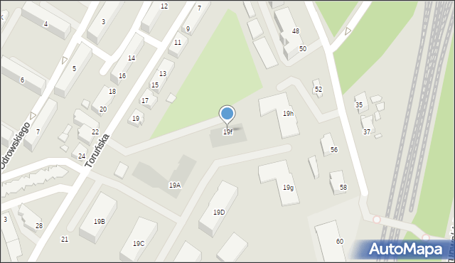 Kwidzyn, Toruńska, 19f, mapa Kwidzyn
