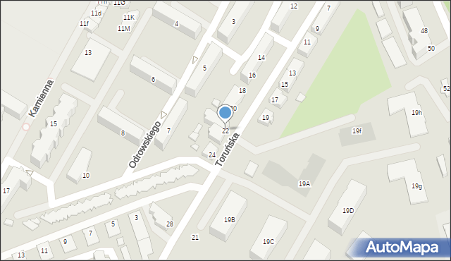 Kwidzyn, Toruńska, 22, mapa Kwidzyn