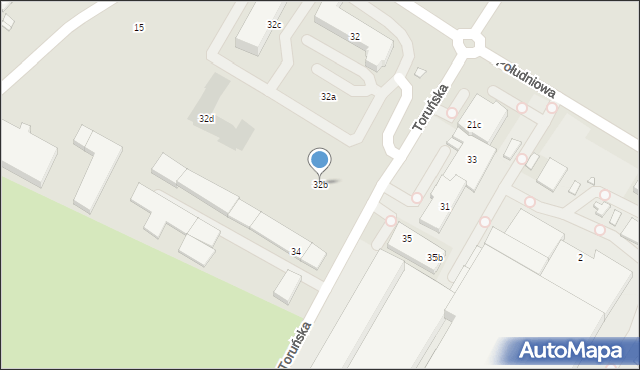 Kwidzyn, Toruńska, 32b, mapa Kwidzyn