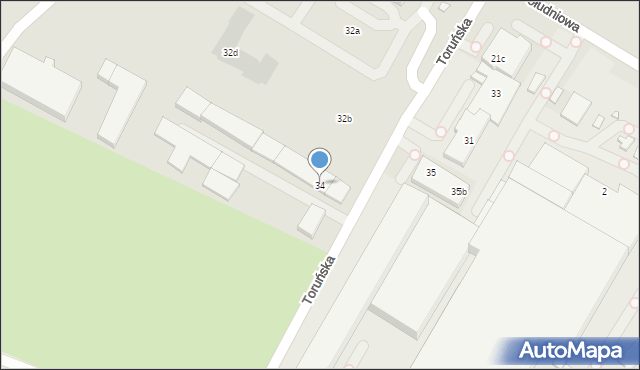 Kwidzyn, Toruńska, 34, mapa Kwidzyn