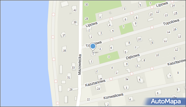 Łacha, Topolowa, 2, mapa Łacha