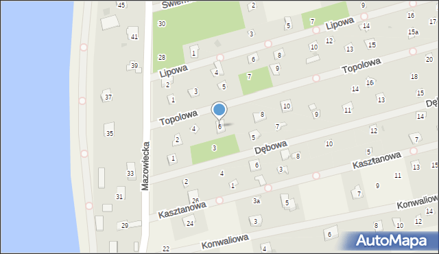 Łacha, Topolowa, 6, mapa Łacha