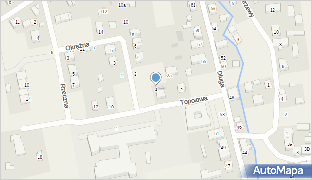 Łęczyce, Topolowa, 4, mapa Łęczyce