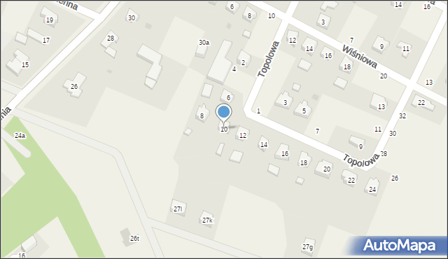 Liniewo, Topolowa, 10, mapa Liniewo