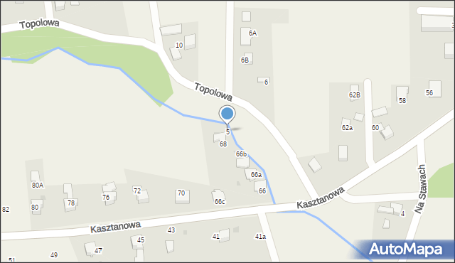 Łodygowice, Topolowa, 5, mapa Łodygowice