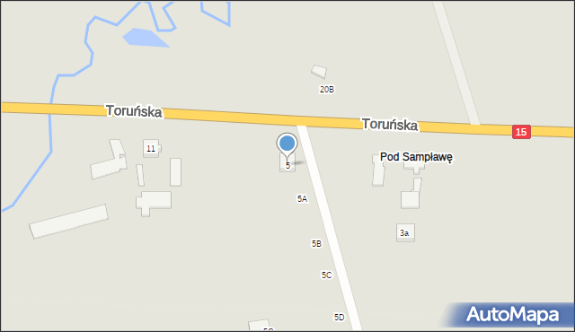 Lubawa, Toruńska, 5, mapa Lubawa