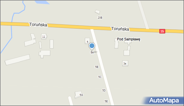 Lubawa, Toruńska, 5A, mapa Lubawa