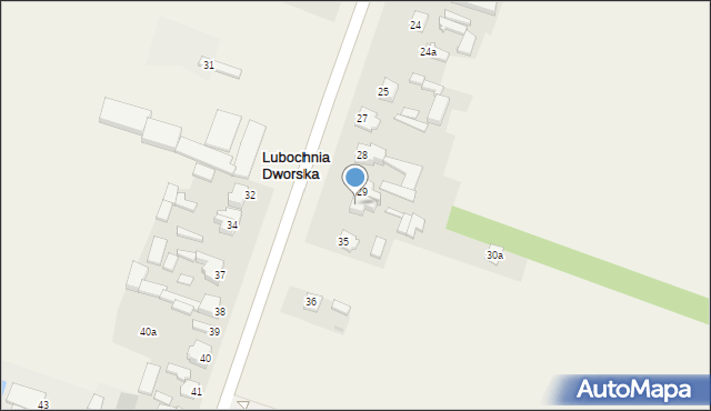 Lubochnia Dworska, Tomaszowska, 30, mapa Lubochnia Dworska