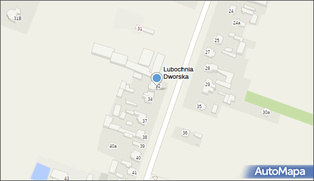 Lubochnia Dworska, Tomaszowska, 33, mapa Lubochnia Dworska