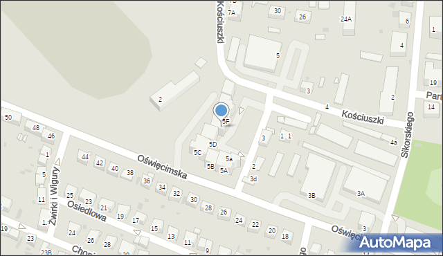 Lwówek Śląski, Topolowa, 5e, mapa Lwówek Śląski