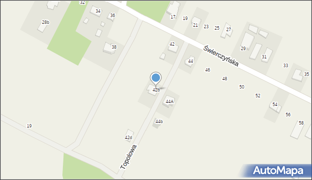 Masłów Pierwszy, Topolowa, 4, mapa Masłów Pierwszy