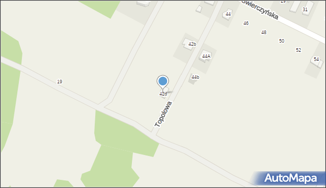 Masłów Pierwszy, Topolowa, 8, mapa Masłów Pierwszy