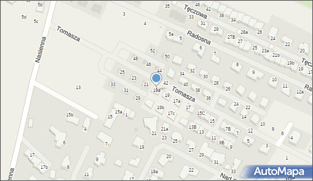 Mierzyn, Tomasza, 19a, mapa Mierzyn