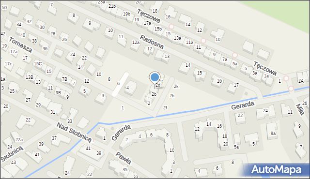 Mierzyn, Tomasza, 2c, mapa Mierzyn