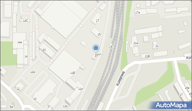 Mikołów, Towarowa, 13, mapa Mikołów