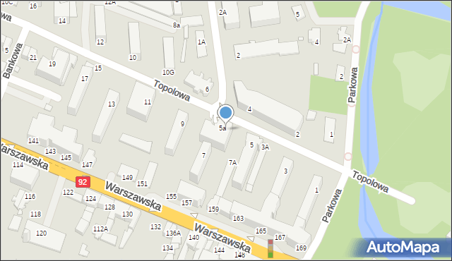 Mińsk Mazowiecki, Topolowa, 4u, mapa Mińsk Mazowiecki