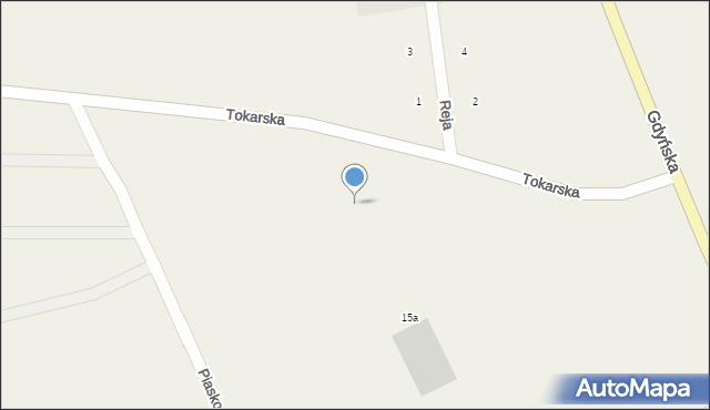 Miszewo, Tokarska, 15, mapa Miszewo