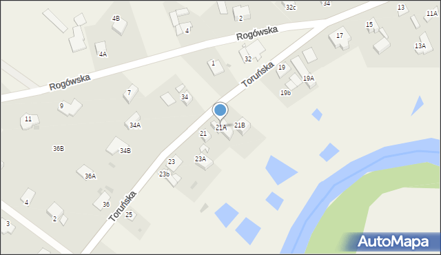 Młyniec Pierwszy, Toruńska, 21A, mapa Młyniec Pierwszy