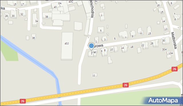 Myślibórz, Torowa, 2, mapa Myślibórz