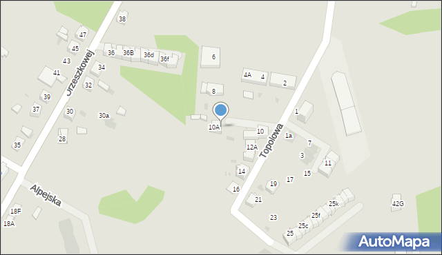 Mysłowice, Topolowa, 12, mapa Mysłowice