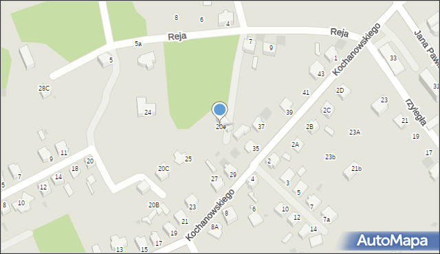 Myszków, Topolowa, 20e, mapa Myszków