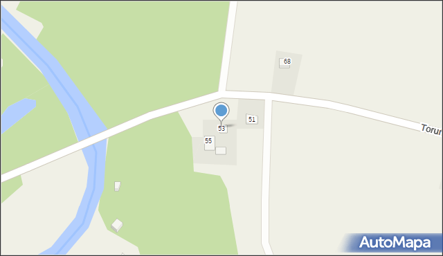 Nielbark, Toruńska, 53, mapa Nielbark