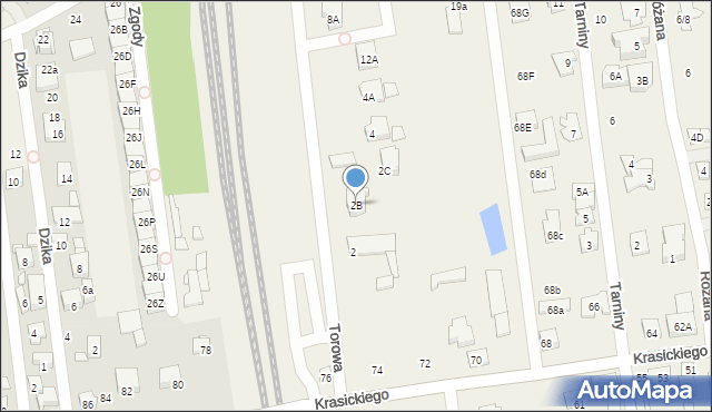 Nowa Iwiczna, Torowa, 2B, mapa Nowa Iwiczna