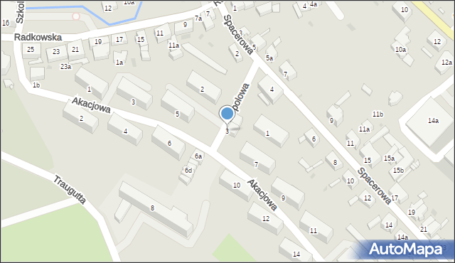 Nowa Ruda, Topolowa, 3, mapa Nowa Ruda