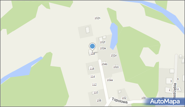 Nowa Wieś, Topolowa, 118, mapa Nowa Wieś