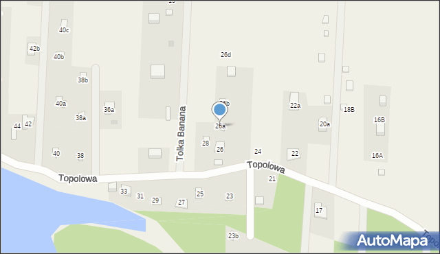 Nowa Wieś, Topolowa, 26a, mapa Nowa Wieś