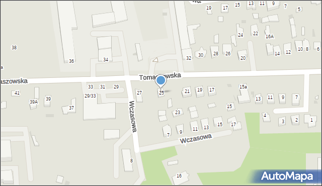 Nowe Miasto nad Pilicą, Tomaszowska, 25, mapa Nowe Miasto nad Pilicą