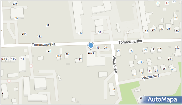 Nowe Miasto nad Pilicą, Tomaszowska, 29/33, mapa Nowe Miasto nad Pilicą