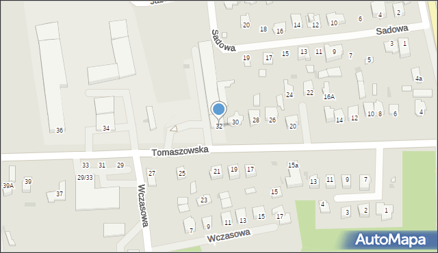 Nowe Miasto nad Pilicą, Tomaszowska, 32, mapa Nowe Miasto nad Pilicą