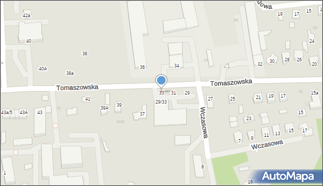 Nowe Miasto nad Pilicą, Tomaszowska, 33, mapa Nowe Miasto nad Pilicą