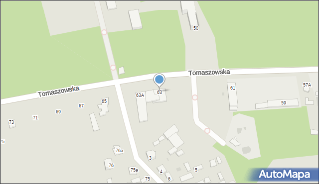 Nowe Miasto nad Pilicą, Tomaszowska, 63, mapa Nowe Miasto nad Pilicą