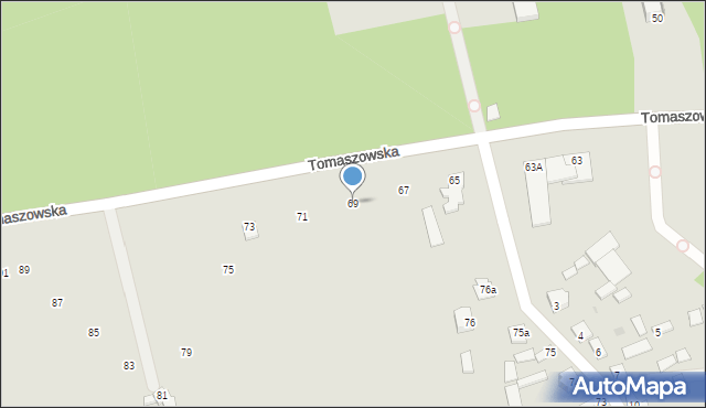 Nowe Miasto nad Pilicą, Tomaszowska, 69, mapa Nowe Miasto nad Pilicą