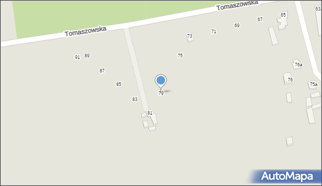 Nowe Miasto nad Pilicą, Tomaszowska, 79, mapa Nowe Miasto nad Pilicą